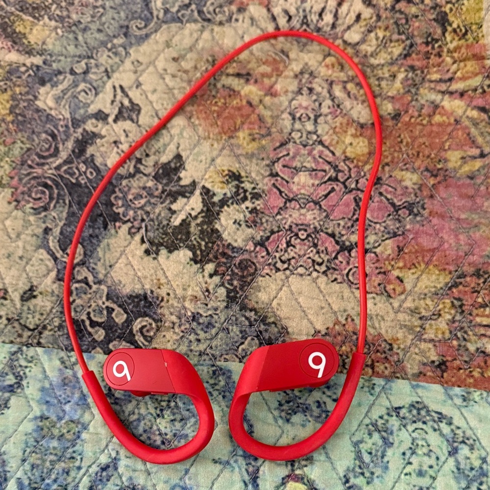 Beats by Dre Red Earbud Headphones